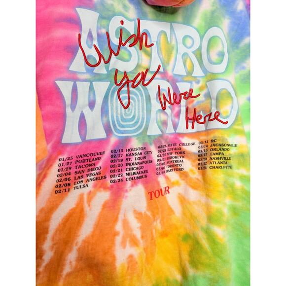 Travis Scott Astroworld Tour Tie Dye Hoodie - Picture 8 of 9